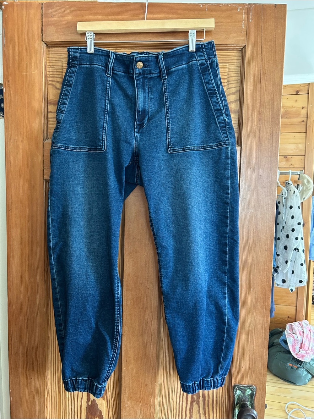 J. Crew Factory Jogger Jean Signature Stretch + Elastic-Hem Jeans